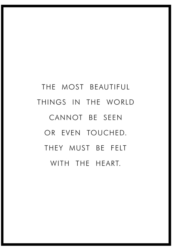 The Most Beautiful Things In The World Wall Art