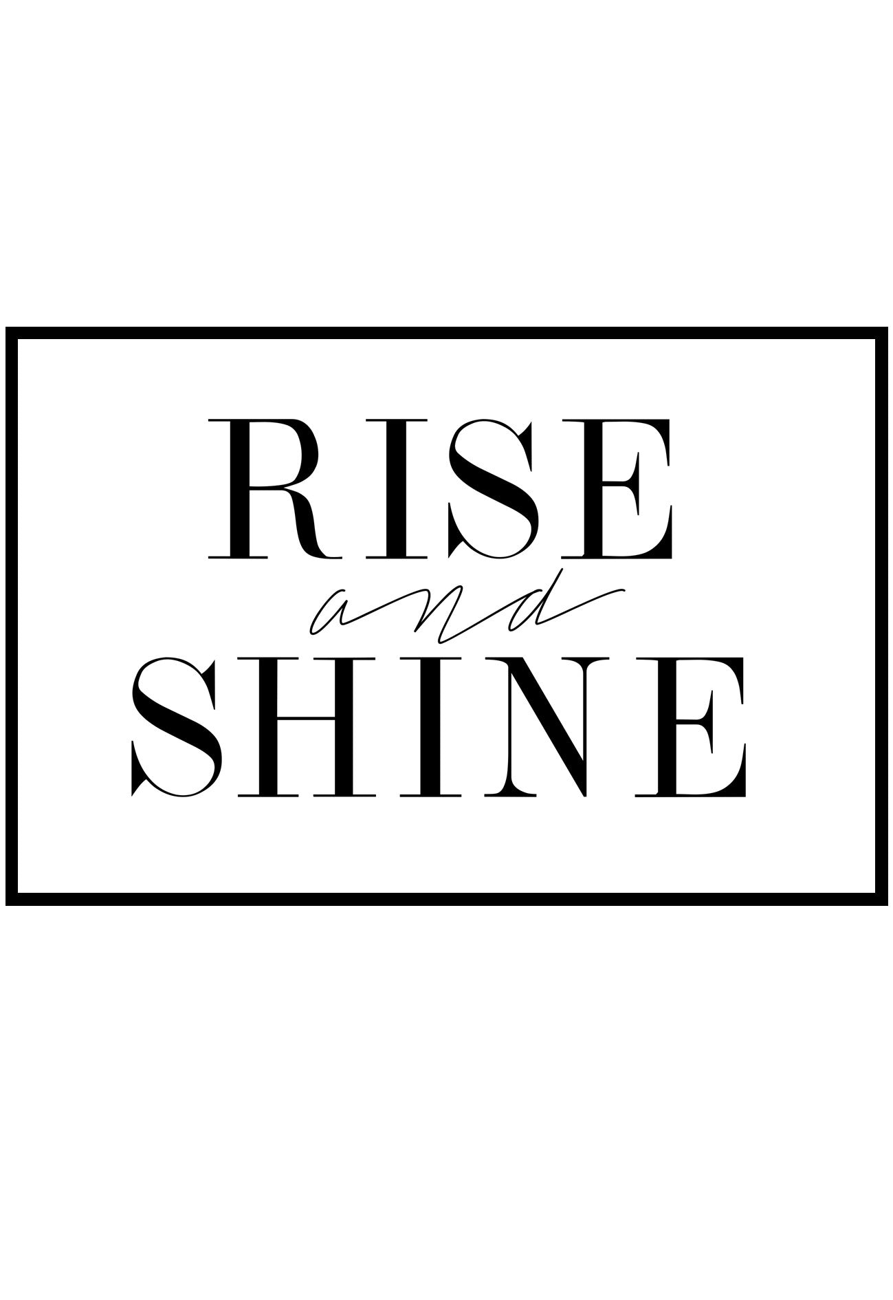 Rise And Shine Wall Art