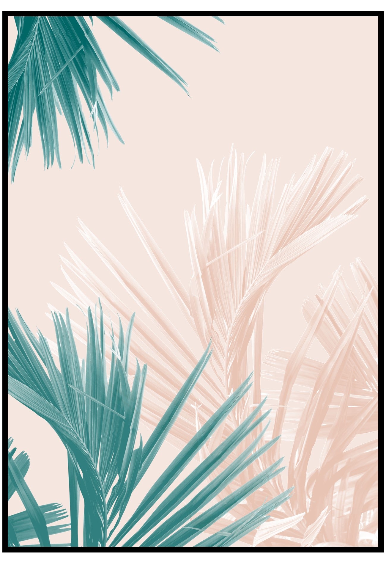 tropical blush wall art