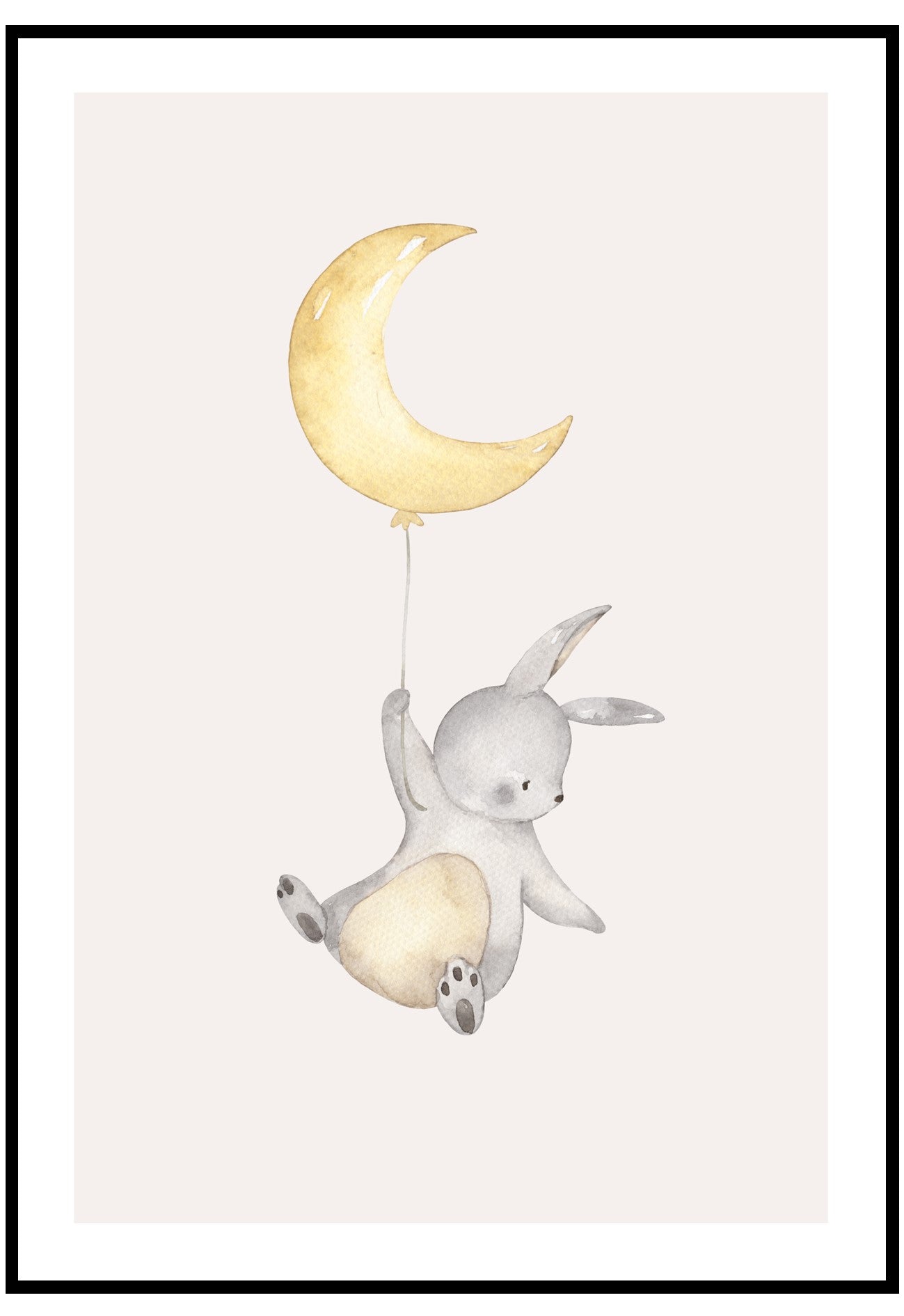 balloon bunny cute kids wall art