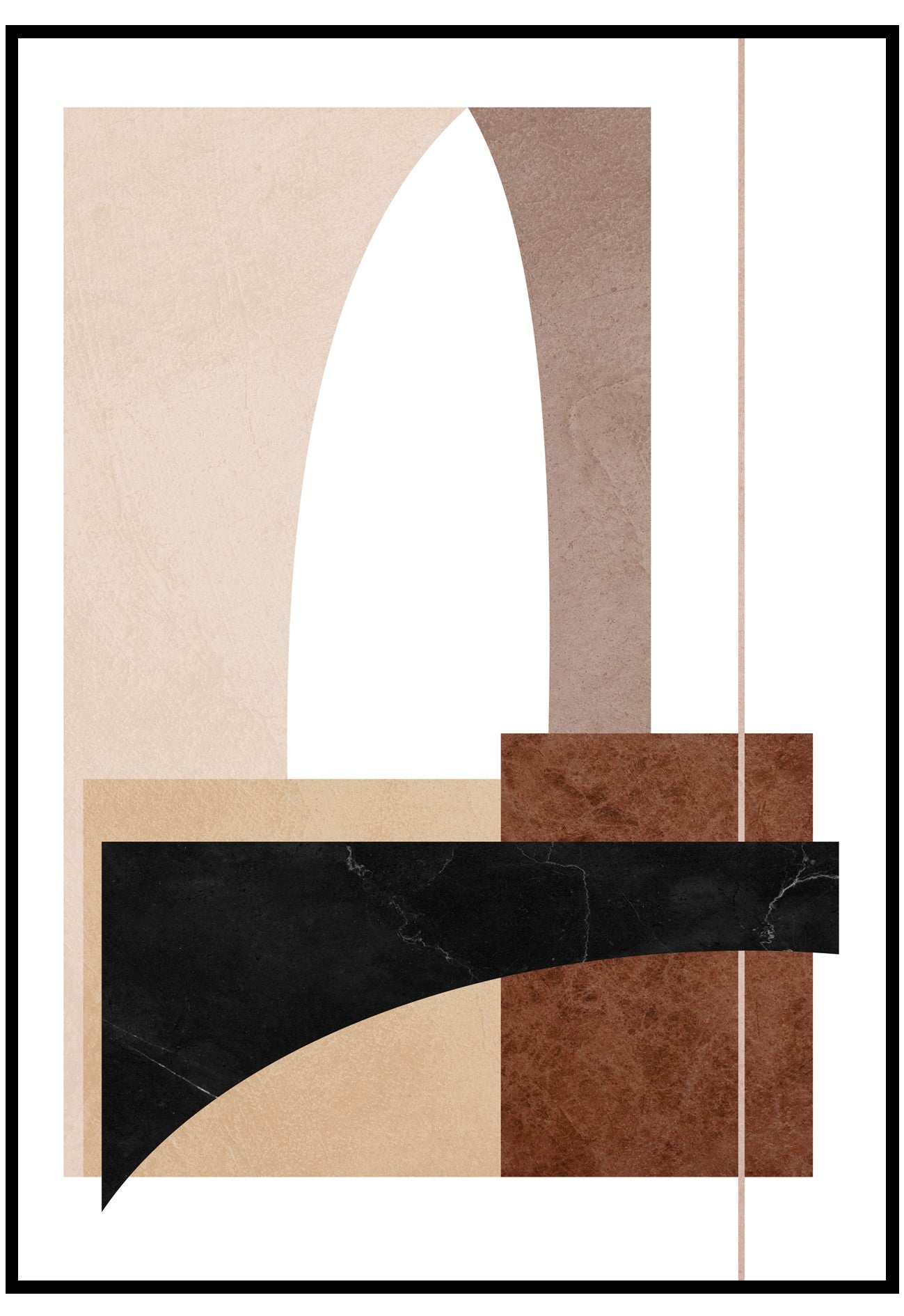 neutral geometry wall art