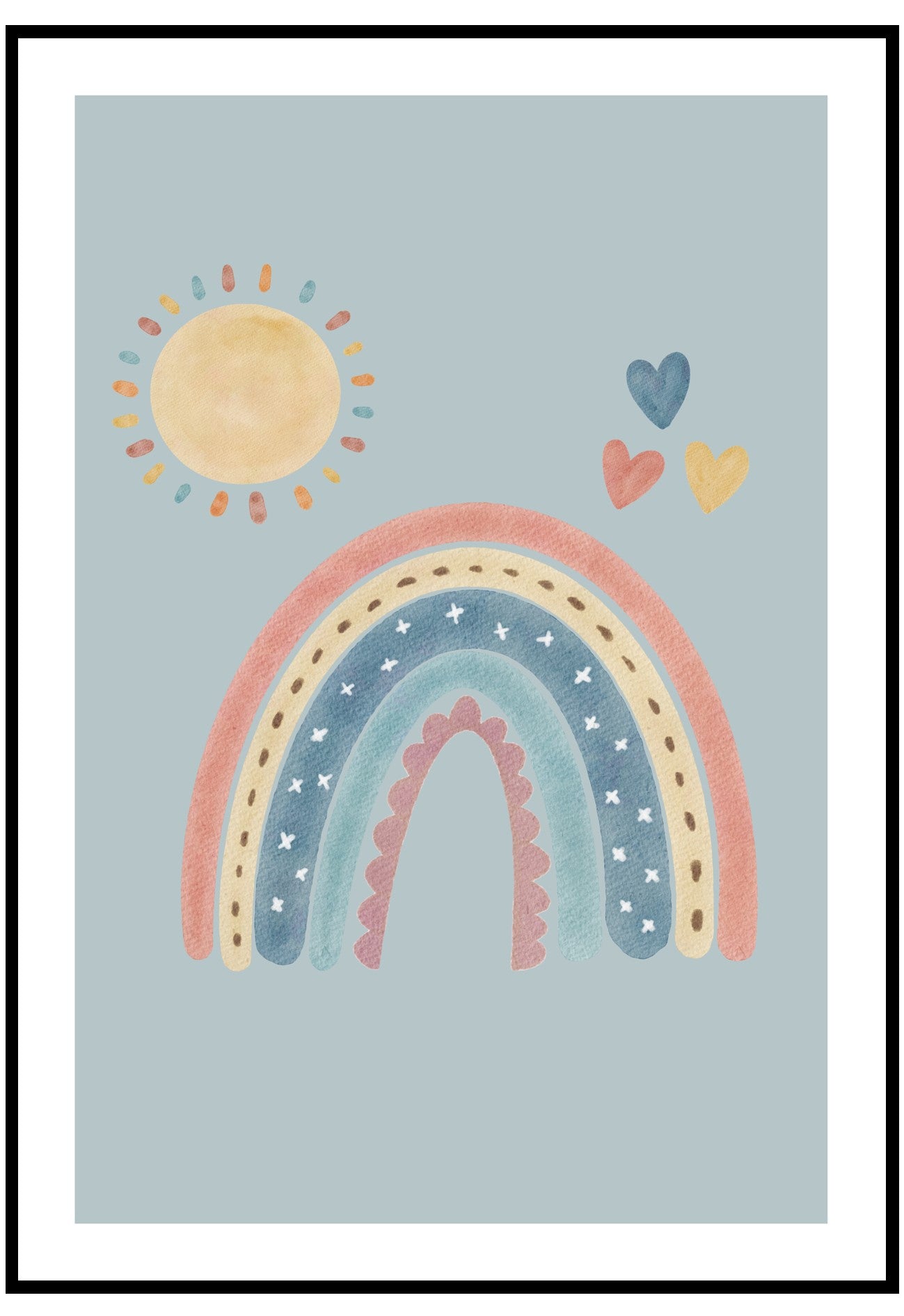 sunshine and rainbows wall art