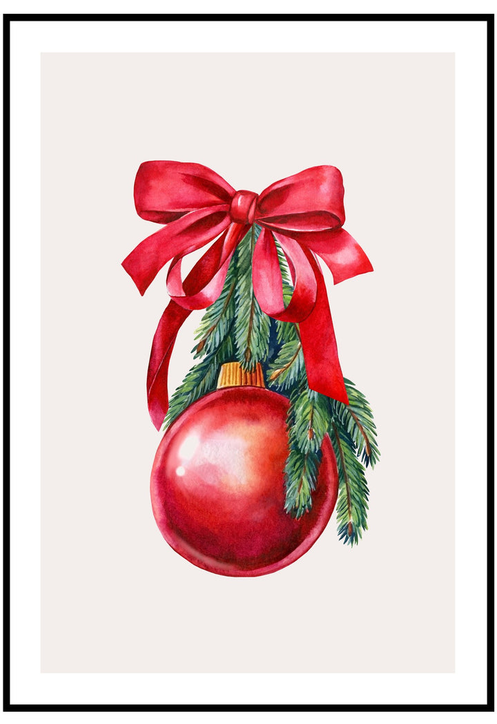 christmas bauble wall art